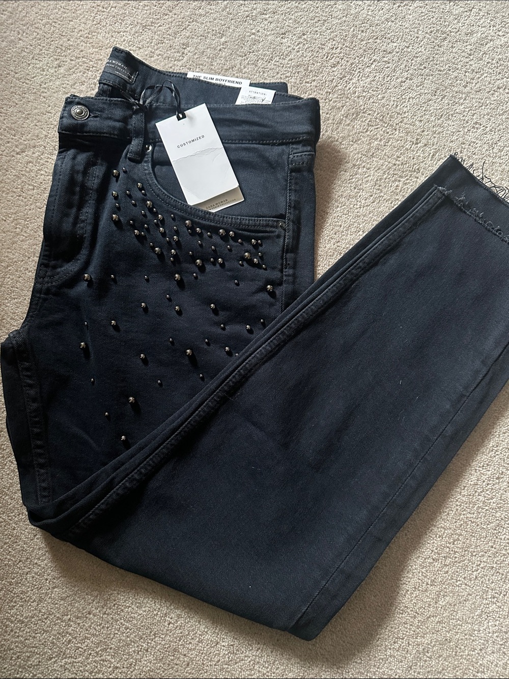 Zara Embellished Black Jeans!